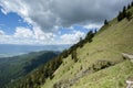 Narrow path on the grassy slope of BegunjÃÂ¡ÃÂica Royalty Free Stock Photo